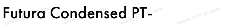 Futura Condensed PT字体转换